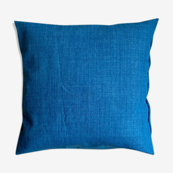 Coussin en coton bleu 40 cm