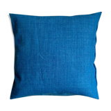 Coussin en coton bleu 40 cm