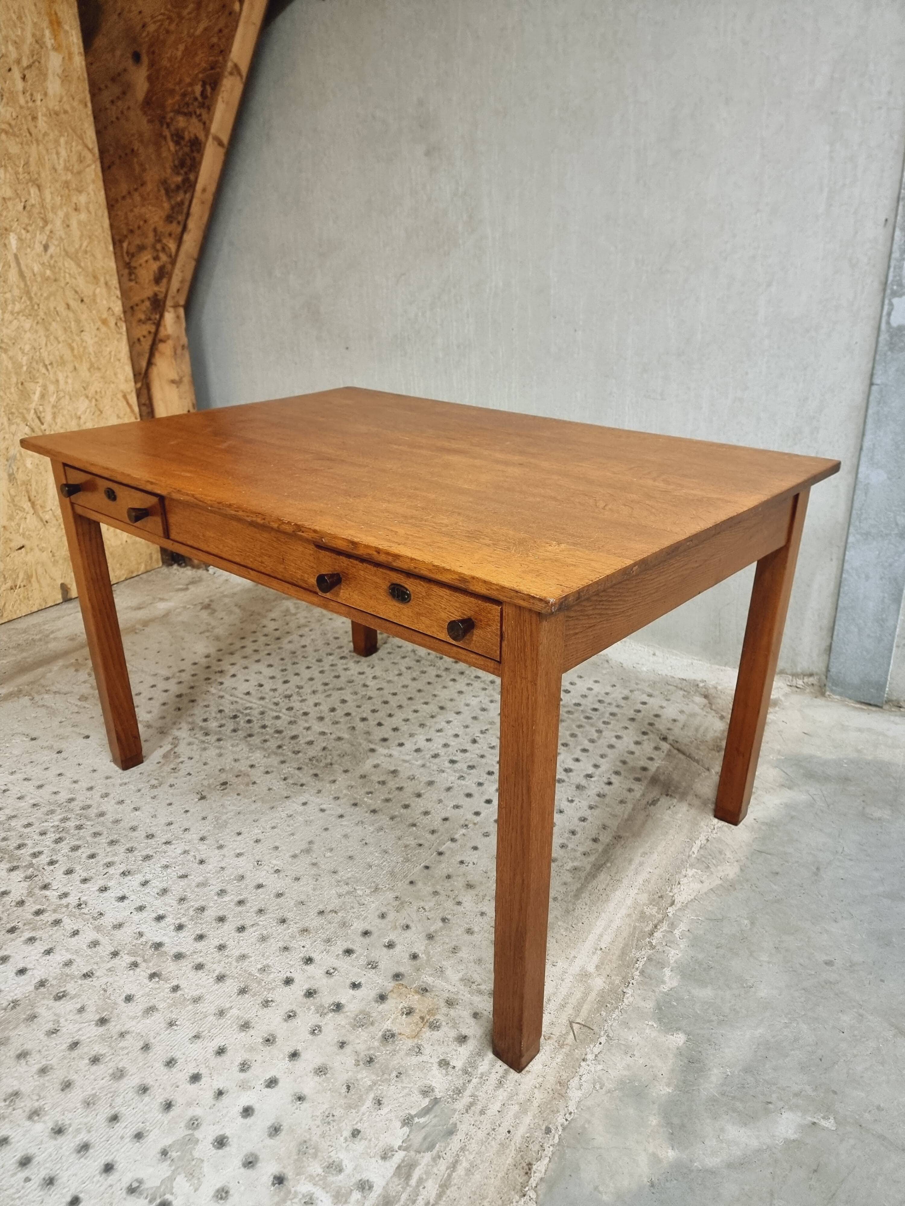 Antique table dining table Hague School oak