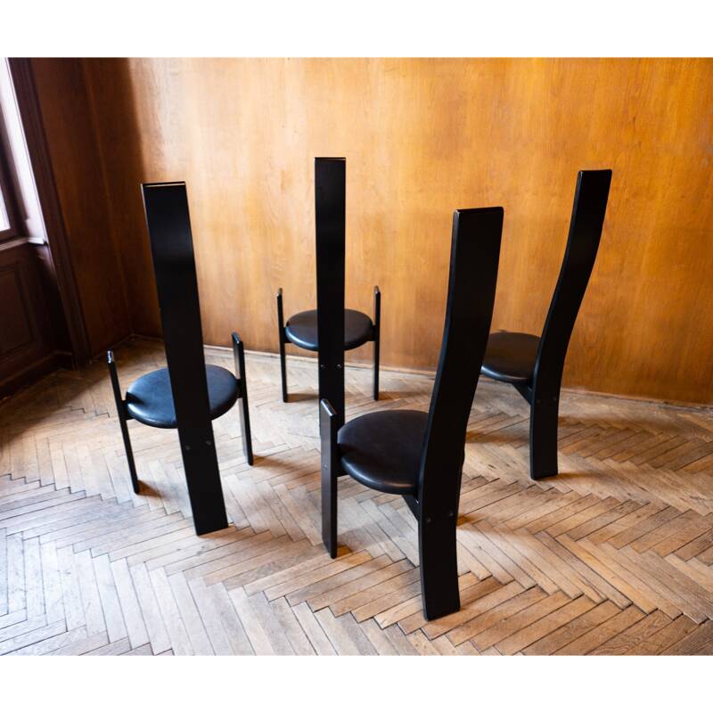 "Golem" chairs by Vico Magistretti, Italy 1970s