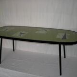 Atomic pattern coffee table from the 50s