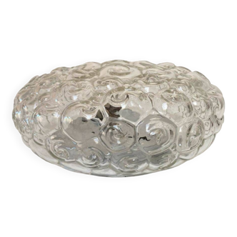 Plafonnier Helena Tynell verre transparent- modèle escargot 60/70