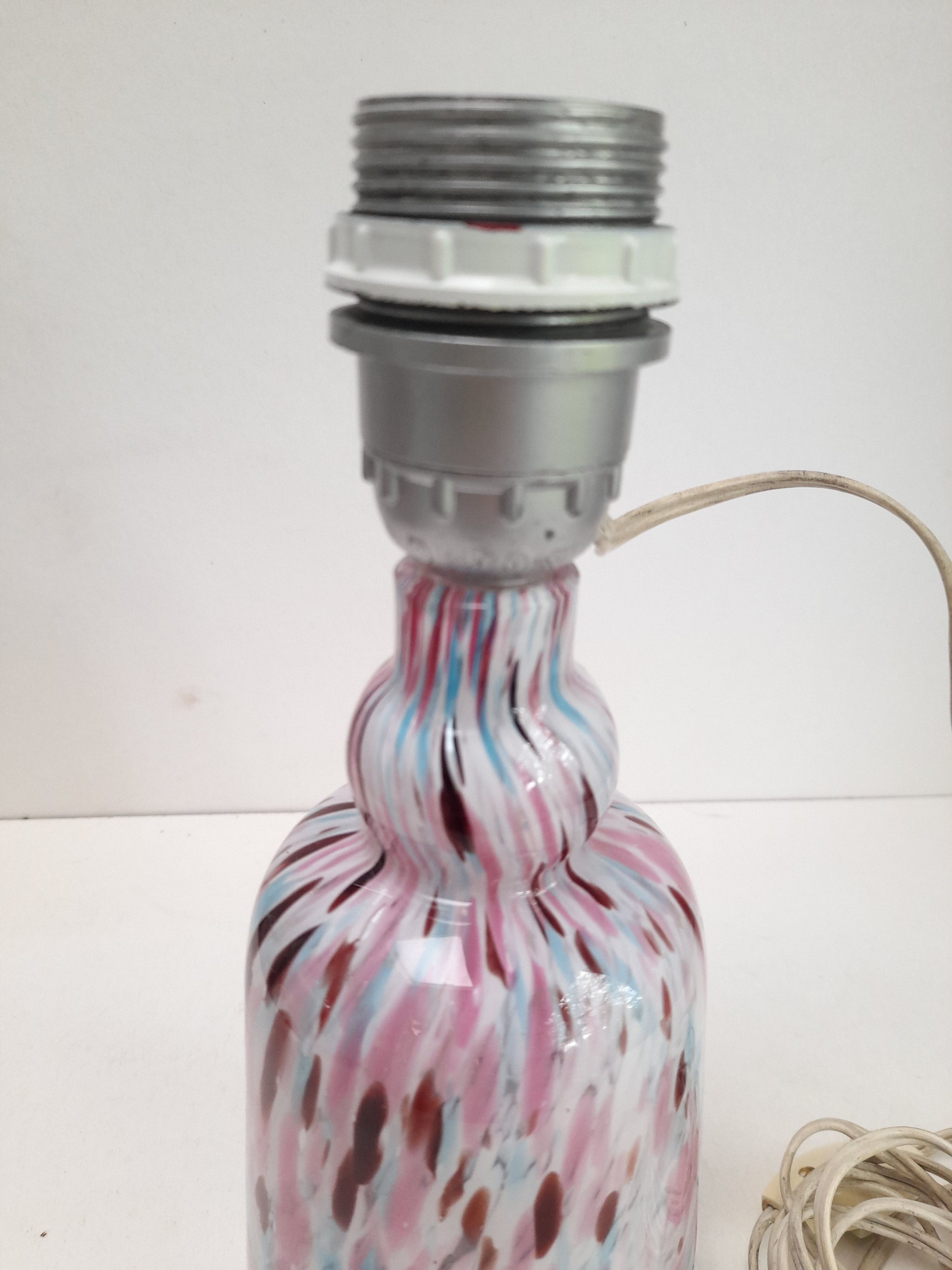 Murano speckled glass lamp base
