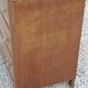 Commode vintage en chêne pieds compas 3 tiroirs des années 50