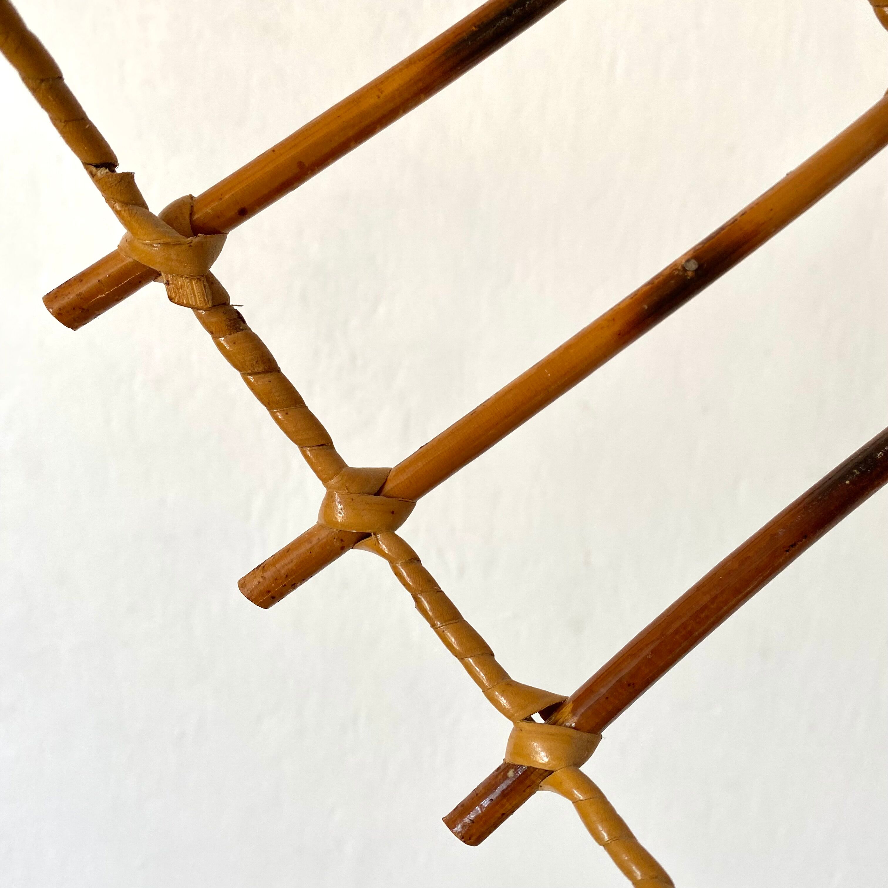 Vintage rattan lampshade