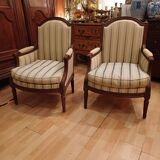 Paire de bergère époques Louis 16, 18 eme