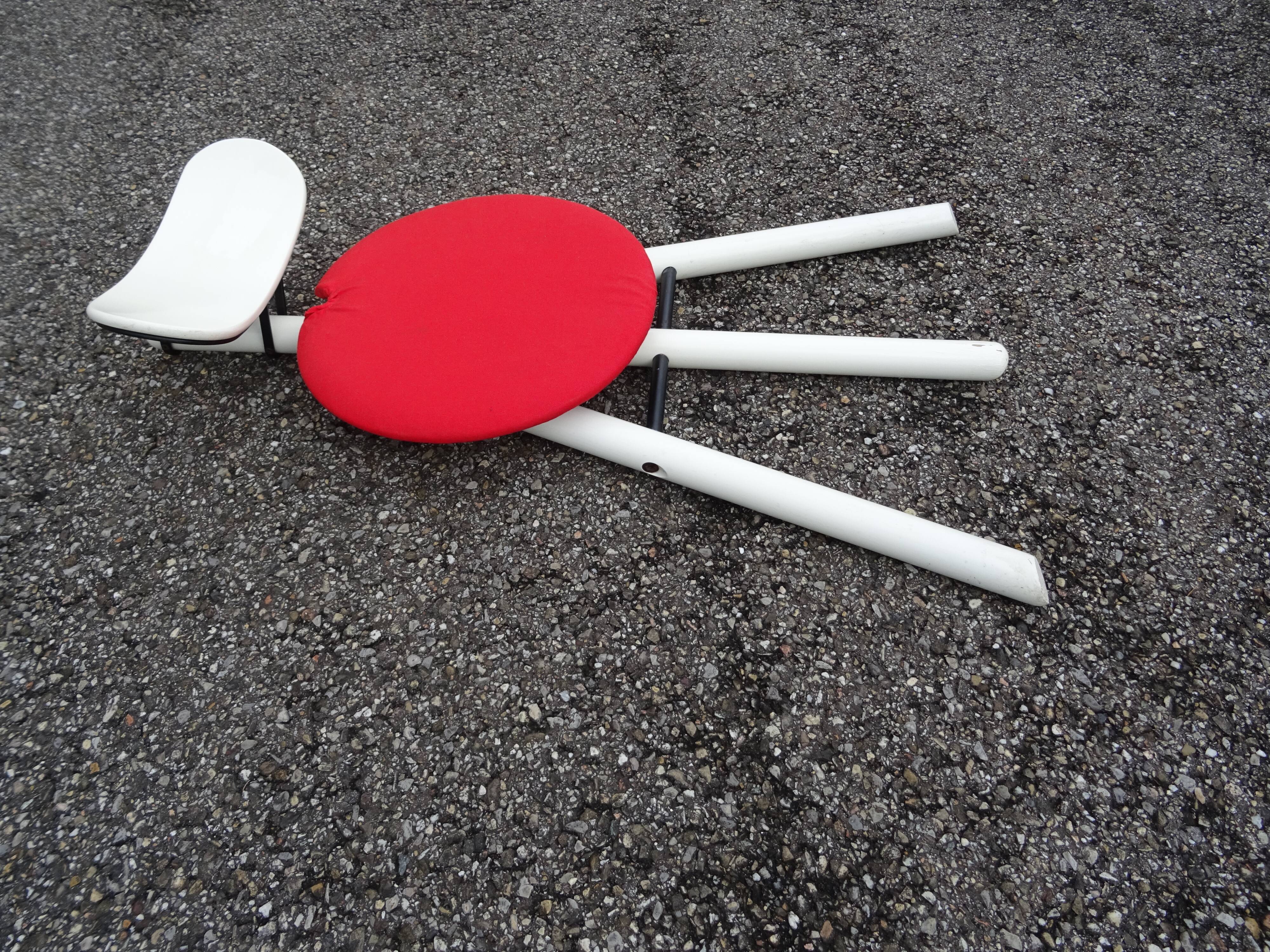 TRIO folding chair Calligaris designed by Roberto Lucci & Paolo Orlandini in the 80s.