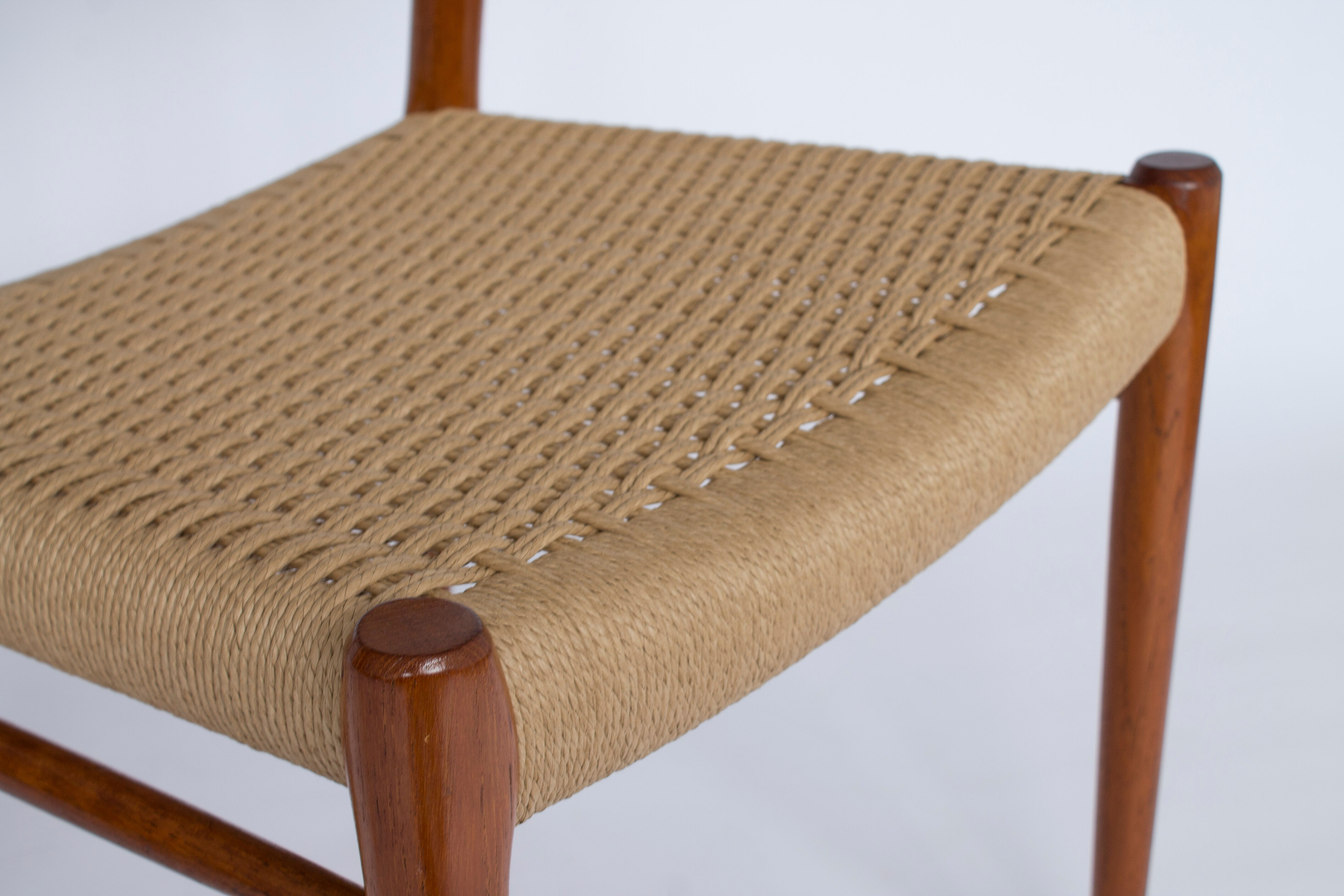 4 chairs model 75 by Niels Møller  1950