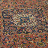 Handmade Oriental Vintage 284 cm x 388 cm Beige Wool Carpet