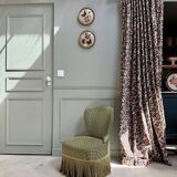 Fauteuil crapaud en velours vert