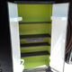 Polished varnished steel kitchen cabinet, circa 1950
