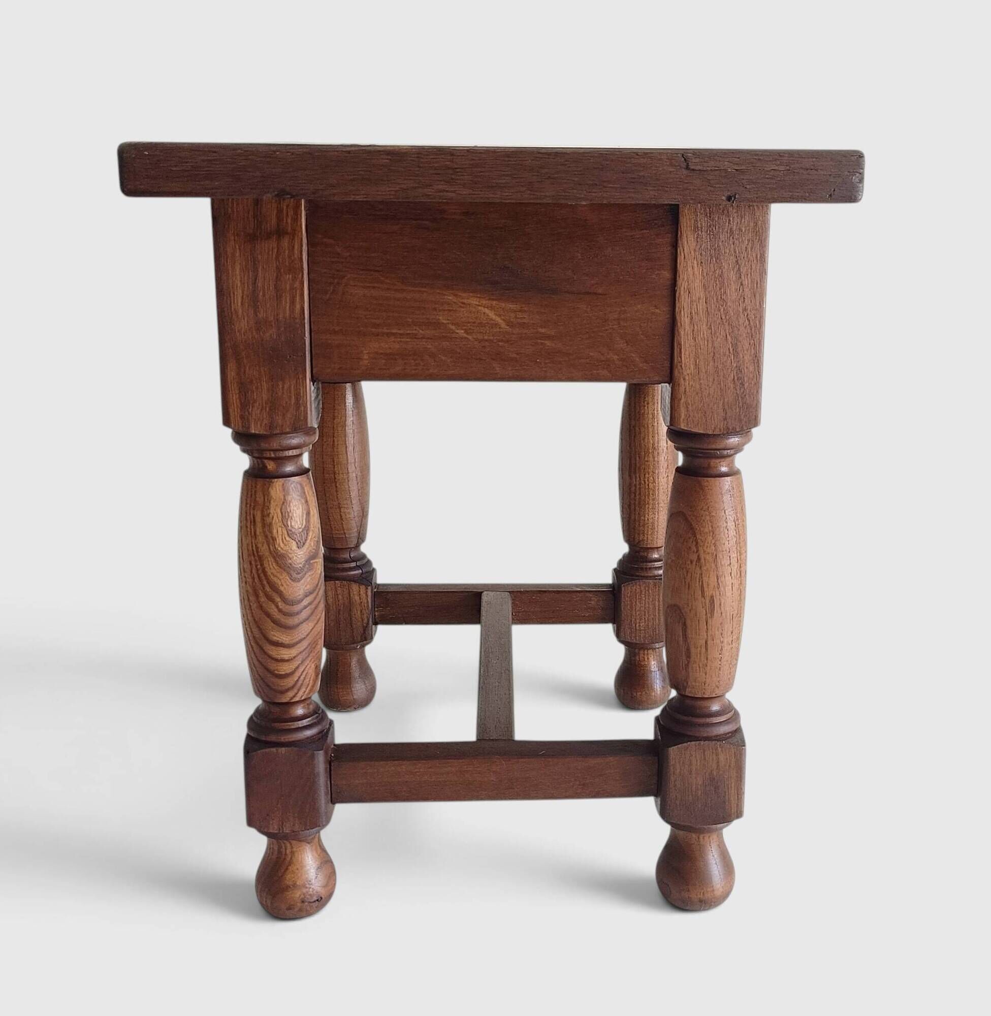 Spanish Castilian Baroque Revival Side Table, Mid-20th Century