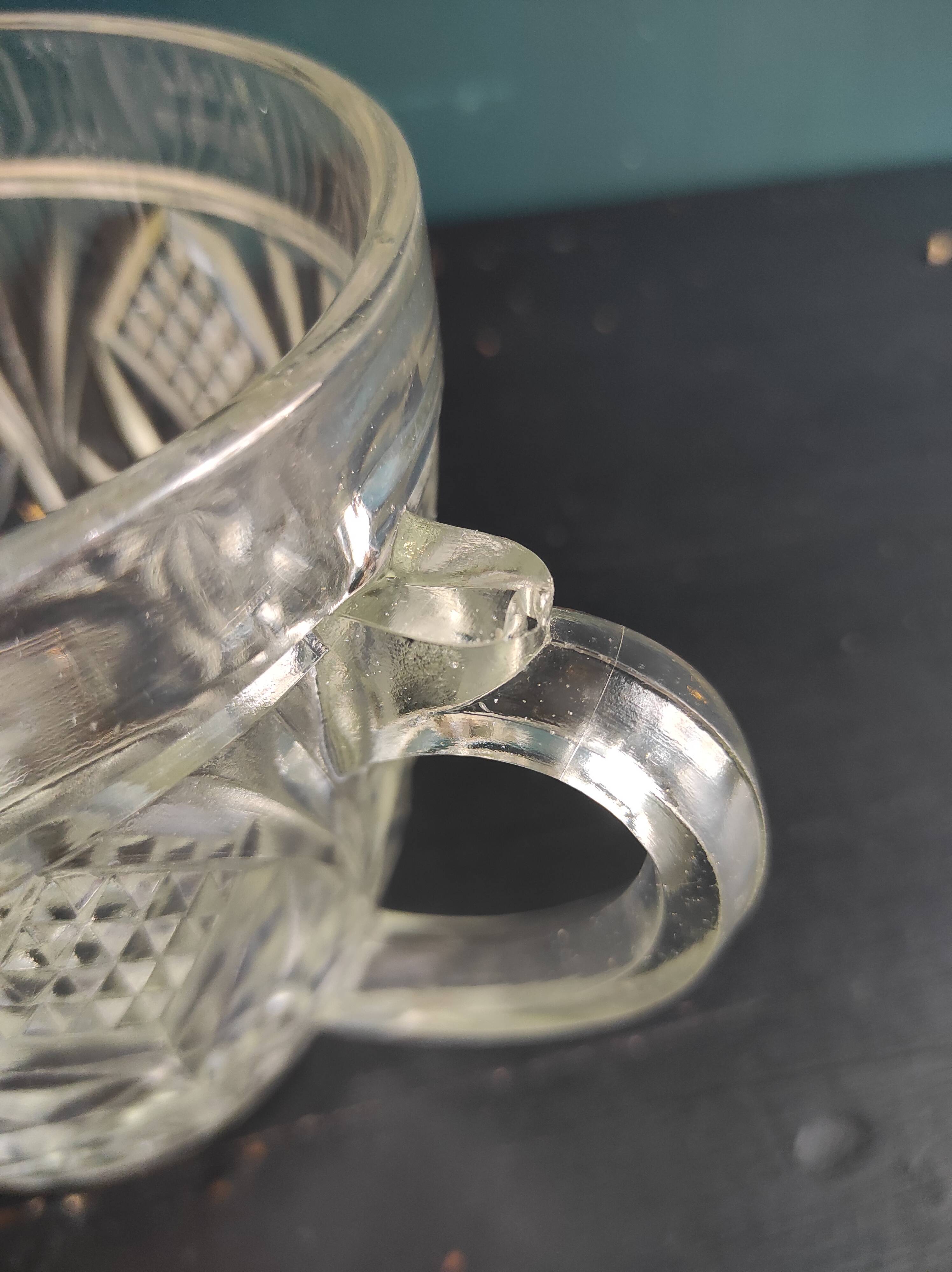 Vintage Belgian glass water jug, VSL