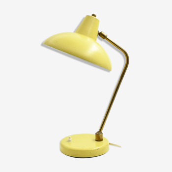 Lemon yellow vintage desk lamp