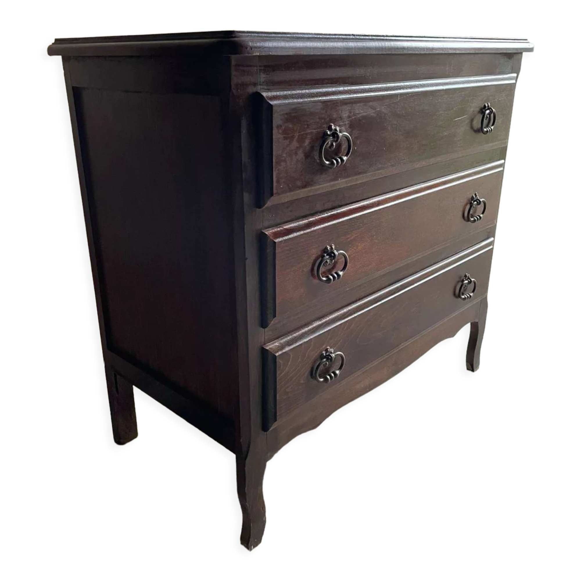 Commode bois 3 tiroirs