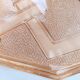 Pink glass tray