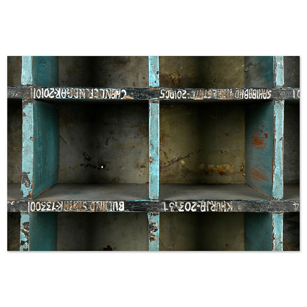 Antique workshop cabinet with 32 compartments