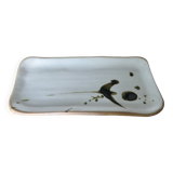 Plat en grès poterie de la colombe Vallauris 1960