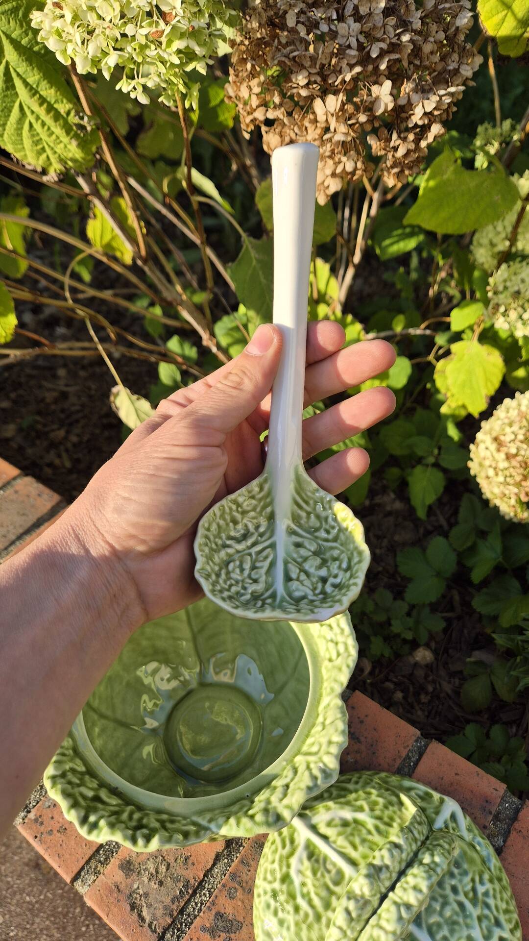 soupière chou vert avec louche