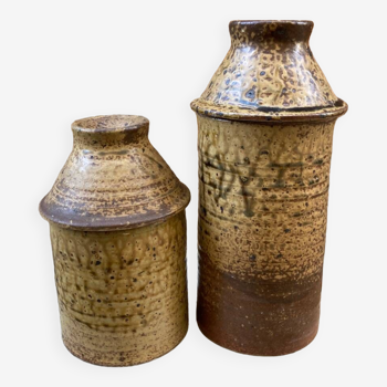 Two ceramic jars