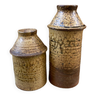 Two ceramic jars
