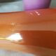 8 coloured cups in earthenware