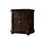 Insert de cheminée antique en fonte orné finition noire