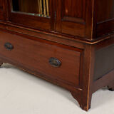 Wardrobe mahogany carved mirror new art