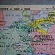 Vintage Europe school map