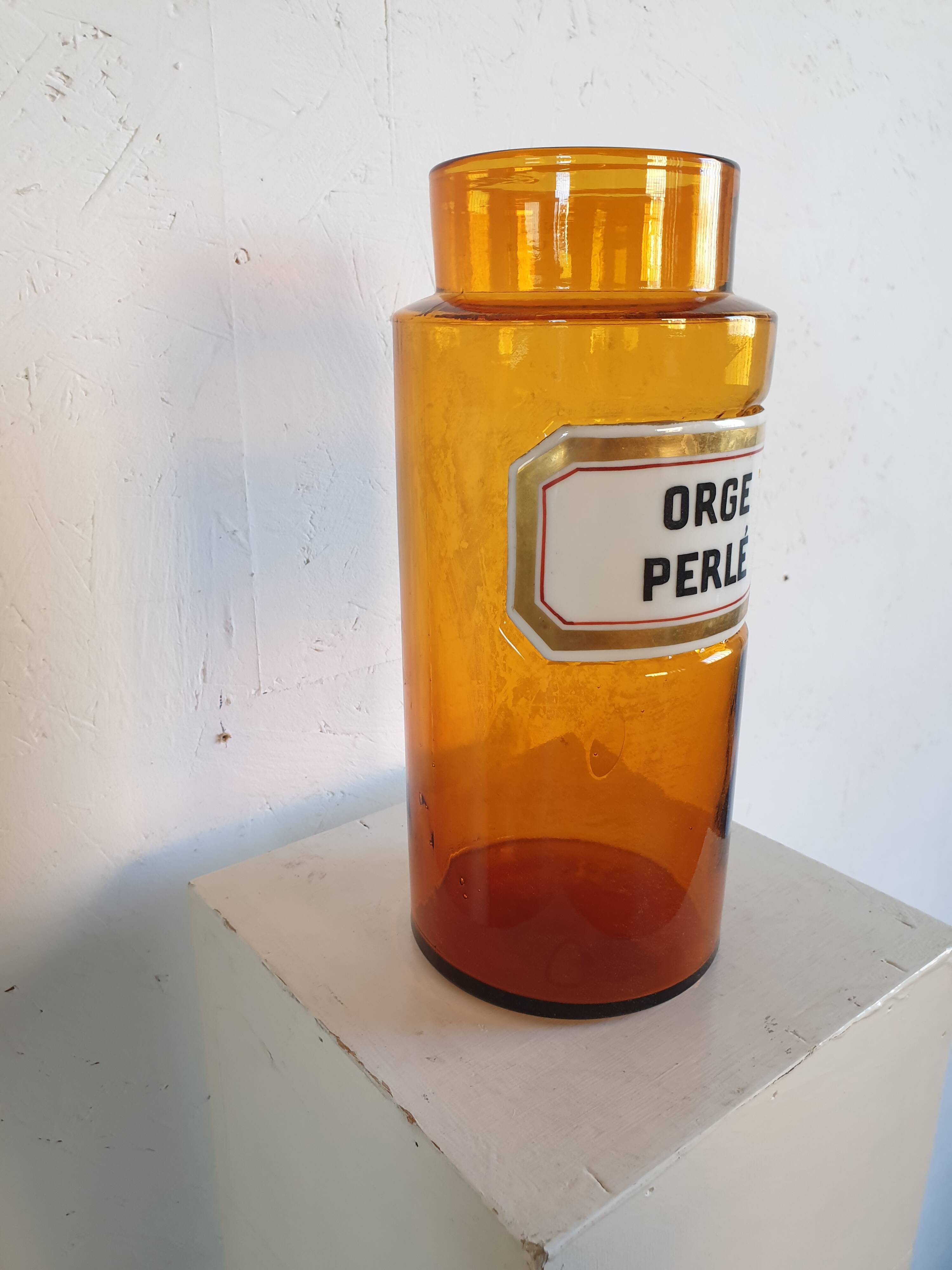 Pot de pharmacie orge perlé