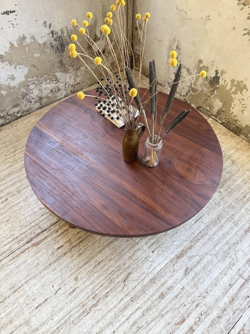 50s round tripod coffee table