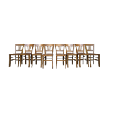 Series of 8 wooden chairs bistro brasserie Lutherma