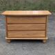Brutalist chest of drawers in vintage elm 1980