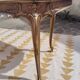 Table basse Louis XV marbre et métal doré