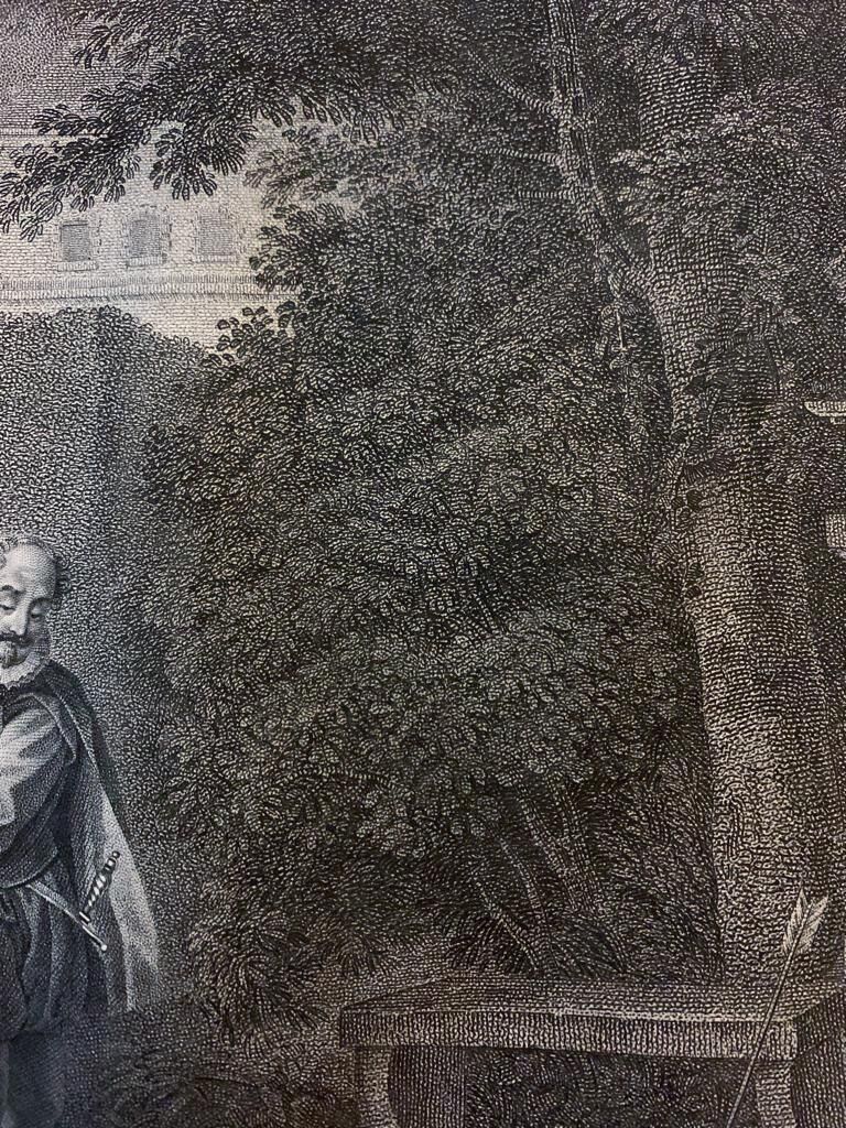 Alexandre Joseph Desenne, Les 1er amours d'Henri IV, engraving, XIXth century