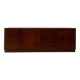 Vintage Italian Sideboard, Mid-Century Modern Wood Cabinet with Lockers 1960's