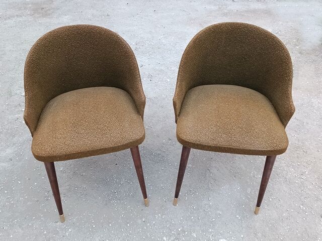 Paire de fauteuils cocktail vintage, 1950
