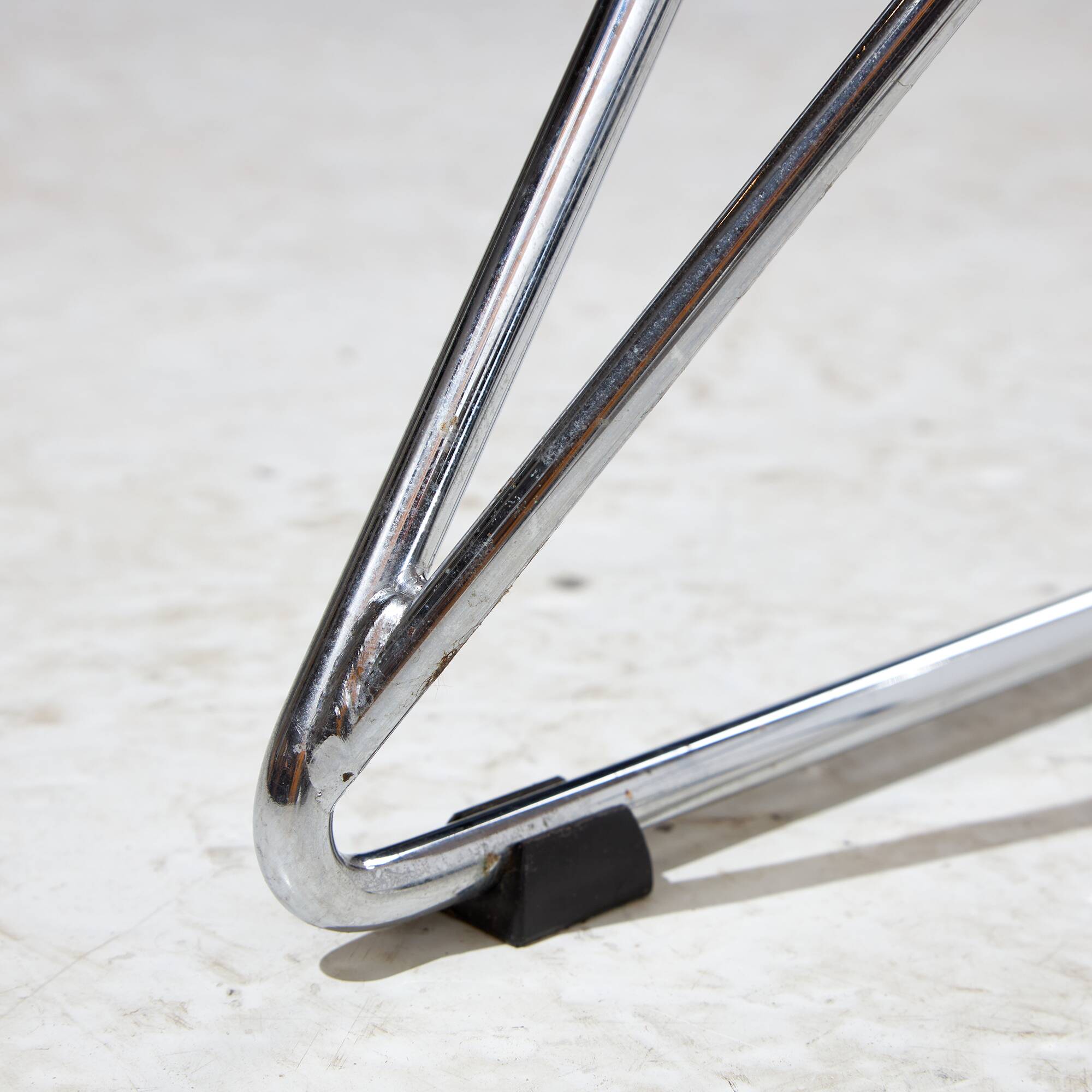 Kreuzschwinger steel bar stool by till behrens for schlubach, set of 2 (mk10476)