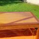 Oak dining table with 2 drawers in belt L 180 cm