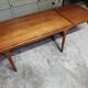 Vintage Scandinavian design table in Teak asymmetric extension by Johannes Andersen 1960