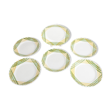 Lot of 6 plates Moulin des Loups