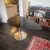Black Asymmetric Teardrop Table