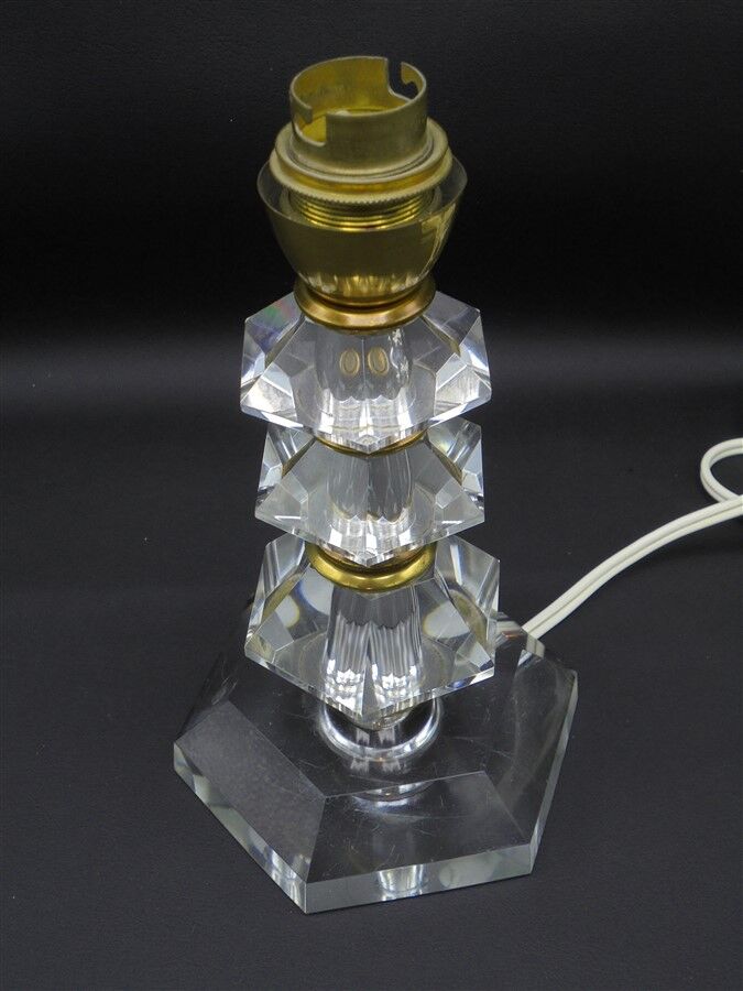 Crystal lamp foot