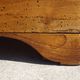 Antique Louis Philippe chest of drawers in solid walnut.