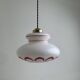 Vintage opaline suspension light from the 1970s