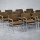 Vintage Mid-Century Modern German Brown Conference Chair from Drabert, 1970