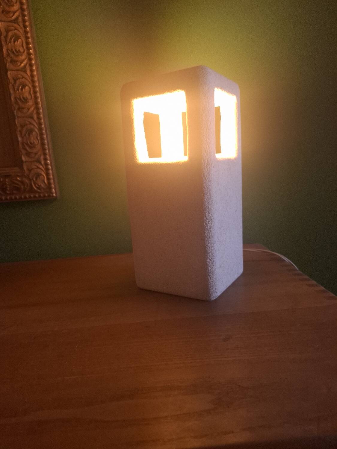 Lamp in carved stone Albert Tormos