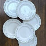 Set of 6 earthenware plates