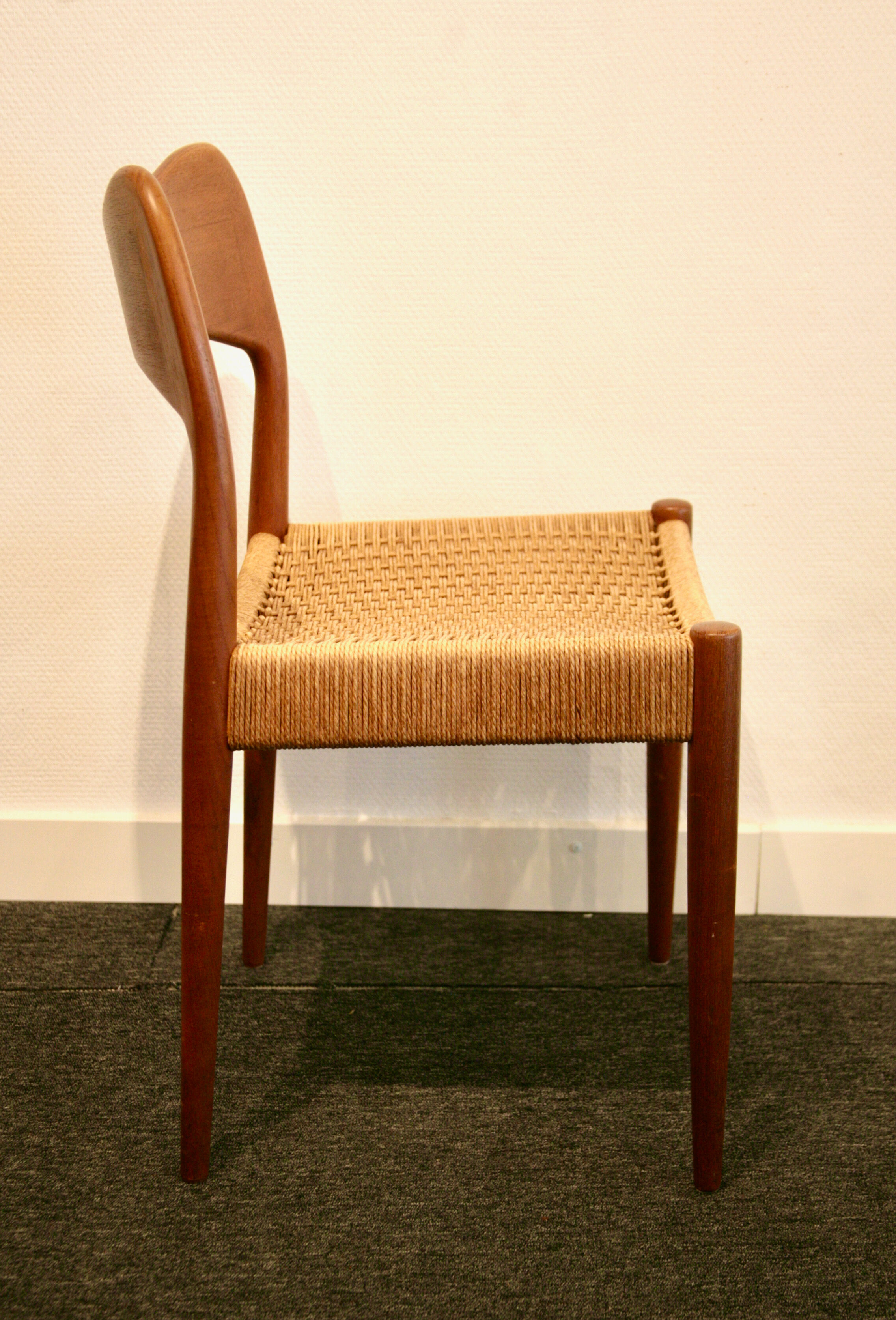 Set of 6 tek dining chairs by Arne Hovmand Olsen for Mogens Kold