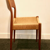 Ensemble de 6 chaises teck par Arne Hovmand Olsen pour Mogens Kold